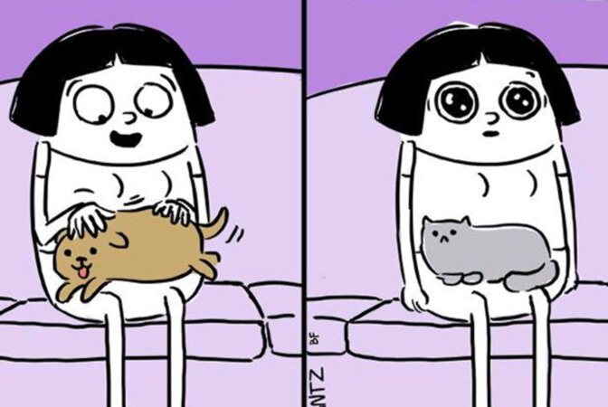 FOTOGALERIJA: 9 urnebesnih razlika između mačaka i pasa!