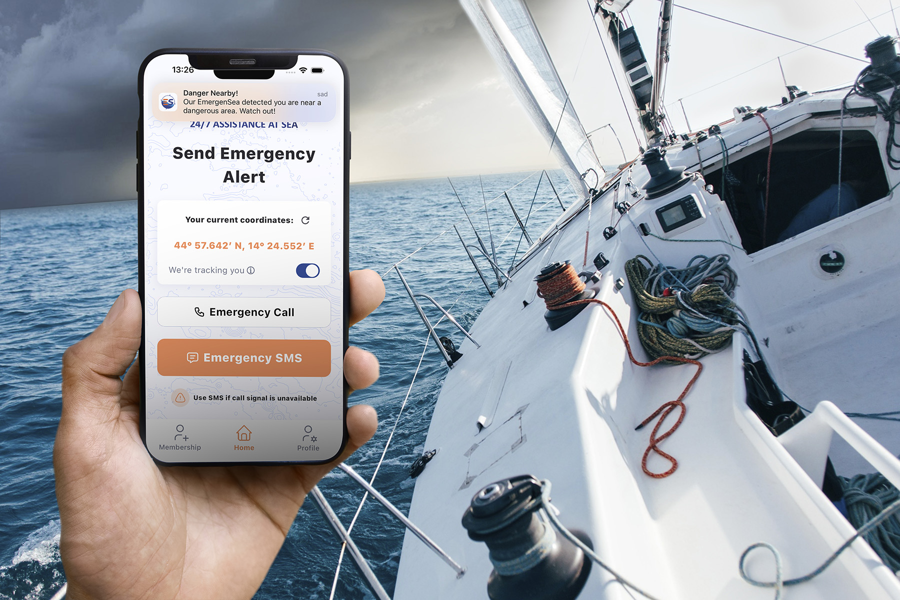 Neverin - EmergenSEA - APP - Emergency SMS - 06